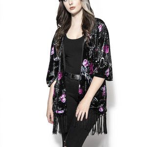 Blackcraft Cult Dark Floral Kimono